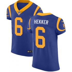 Wholesale Cheap Nike Rams #6 Johnny Hekker Royal Blue Alternate Men\'s Stitched NFL Vapor Untouchable Elite Jersey