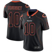 Wholesale Cheap Nike Bears #10 Mitchell Trubisky Lights Out Black Men's Stitched NFL Limited Rush Jersey