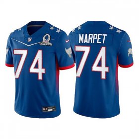 Wholesale Cheap Men\'s Tampa Bay Buccaneers #74 Ali Marpet 2022 NFC Royal Pro Bowl Stitched Jersey