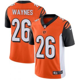 Wholesale Cheap Nike Bengals #26 Trae Waynes Orange Alternate Men\'s Stitched NFL Vapor Untouchable Limited Jersey