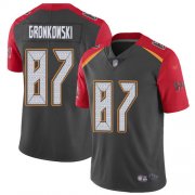 Wholesale Cheap Nike Buccaneers #87 Rob Gronkowski Gray Men's Stitched NFL Limited Inverted Legend Jersey
