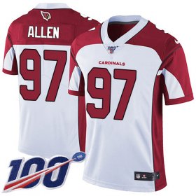 Wholesale Cheap Nike Cardinals #97 Zach Allen White Men\'s Stitched NFL 100th Season Vapor Limited Jersey