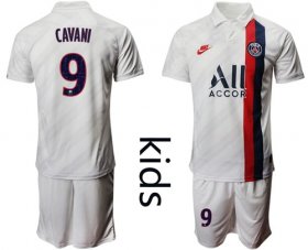 Wholesale Cheap Paris Saint Germain #9 Cavani Third Kid Soccer Club Jersey