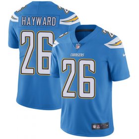 Wholesale Cheap Nike Chargers #26 Casey Hayward Electric Blue Alternate Men\'s Stitched NFL Vapor Untouchable Limited Jersey