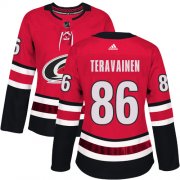 Wholesale Cheap Adidas Hurricanes #86 Teuvo Teravainen Red Home Authentic Women's Stitched NHL Jersey
