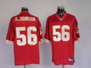 Wholesale Cheap Chiefs #56 Derrick Johnson Red Stitched NFL Jersey