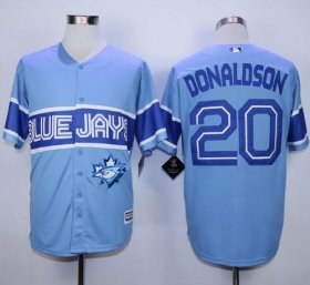 Wholesale Cheap Blue Jays #20 Josh Donaldson Light Blue Exclusive New Cool Base Stitched MLB Jersey