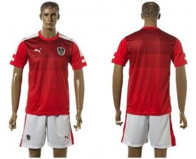 Wholesale Cheap Austria Blank Red Home Soccer Country Jersey