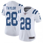 Wholesale Cheap Nike Colts #28 Jonathan Taylor White Women's Stitched NFL Vapor Untouchable Limited Jersey