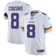 Wholesale Cheap Nike Vikings #8 Kirk Cousins White Men's Stitched NFL Vapor Untouchable Limited Jersey