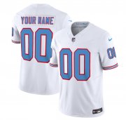 Wholesale Cheap Men's Tennessee Titans Active Player Custom White 2023 F.U.S.E. Vapor Limited Throwback Football Stitched Jersey