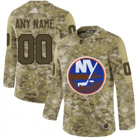 Wholesale Cheap Men\'s Adidas Islanders Personalized Camo Authentic NHL Jersey