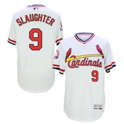 Wholesale Cheap Cardinals #9 Enos Slaughter White Flexbase Authentic Collection Cooperstown Stitched MLB Jersey