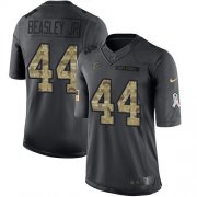 Wholesale Cheap Nike Falcons #44 Vic Beasley Jr Black Men's Stitched NFL Limited 2016 Salute To Service Jersey