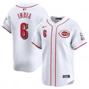 Cheap Men's Cincinnati Reds #6 Jonathan India White Home Limited Baseball Stitched Jersey