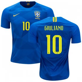 Wholesale Cheap Brazil #10 Giuliano Away Soccer Country Jersey