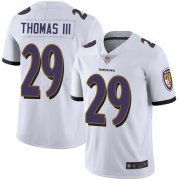 Wholesale Cheap Nike Ravens #29 Earl Thomas III White Men's Stitched NFL Vapor Untouchable Limited Jersey