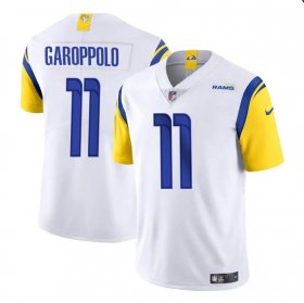 Cheap Men\'s Los Angeles Rams #11 Jimmy Garoppolo White Vapor Untouchable Football Stitched Jersey