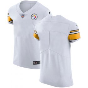 Wholesale Cheap Nike Steelers Blank White Men\'s Stitched NFL Vapor Untouchable Elite Jersey