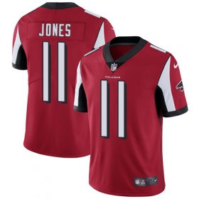 Wholesale Cheap Nike Falcons #11 Julio Jones Red Team Color Men\'s Stitched NFL Vapor Untouchable Limited Jersey