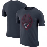 Wholesale Cheap Men's Houston Texans Nike Navy Fan Gear Icon Performance T-Shirt