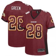 Wholesale Cheap Nike Redskins #28 Darrell Green Burgundy Red Team Color Women's Stitched NFL Elite Drift Fashion Jersey