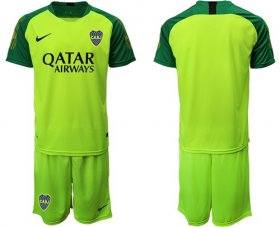 Wholesale Cheap Boca Juniors Blank Green Goalkeeper Soccer Club Jersey