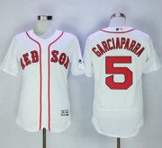 Wholesale Cheap Red Sox #5 Nomar Garciaparra White Flexbase Authentic Collection Stitched MLB Jersey