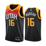 Wholesale Cheap Nike Jazz #16 Juwan Morgan Black NBA Swingman 2020-21 City Edition Jersey