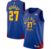 Wholesale Cheap Men's Denver Nuggets #27 Jamal Murray Blue 2022-23 Statement Edition With NO.6 Patch Stitched Jersey