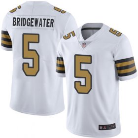 Wholesale Cheap Nike Saints #5 Teddy Bridgewater White Youth Stitched NFL Limited Rush Jersey