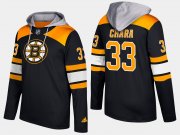 Wholesale Cheap Bruins #33 Zdeno Chara Black Name And Number Hoodie