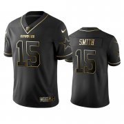 Wholesale Cheap Nike Cowboys #15 Devin Smith Black Golden Limited Edition Stitched NFL Jersey