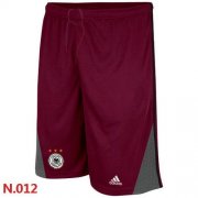 Wholesale Cheap Adidas Germany 2014 World Soccer Performance Shorts Red