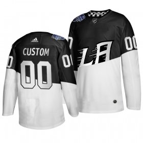 Wholesale Cheap Adidas Los Angeles Kings Custom Men\'s 2020 Stadium Series White Black Stitched NHL Jersey