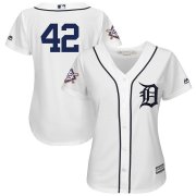 Wholesale Cheap San Diego Padres #42 Majestic Women's 2019 Jackie Robinson Day Official Cool Base Jersey White
