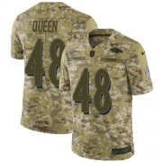 Wholesale Cheap Nike Ravens #48 Patrick Queen Camo Youth Stitched NFL Limited 2018 Salute To Service Jersey