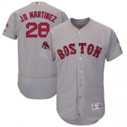 Wholesale Cheap Red Sox #28 J. D. Martinez Grey Flexbase Authentic Collection 2018 World Series Champions Stitched MLB Jersey