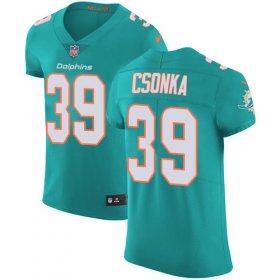 Wholesale Cheap Nike Dolphins #39 Larry Csonka Aqua Green Team Color Men\'s Stitched NFL Vapor Untouchable Elite Jersey