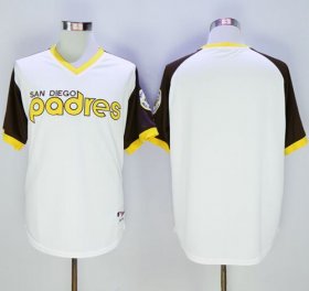 Wholesale Cheap Padres Blank White 1978 Turn Back The Clock Stitched MLB Jersey