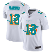 Wholesale Cheap Miami Dolphins #13 Dan Marino White Men's Nike Team Logo Dual Overlap Limited NFL Jersey