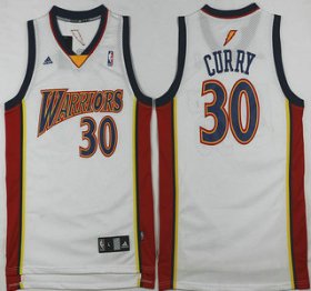 Wholesale Cheap Men\'s Golden State Warriors #30 Stephen Curry Rookie White Swingman Jersey