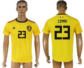 Wholesale Cheap Belgium #23 Ciman Away Soccer Country Jersey