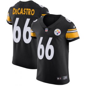 Wholesale Cheap Nike Steelers #66 David DeCastro Black Team Color Men\'s Stitched NFL Vapor Untouchable Elite Jersey