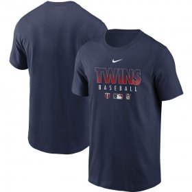 Wholesale Cheap Men\'s Minnesota Twins Nike Navy Authentic Collection Team Performance T-Shirt