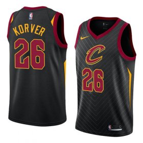 Wholesale Cheap Men\'s Nike Cavaliers #26 Kyle Korver Black Stitched NBA Swingman Jersey
