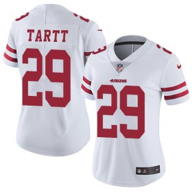 Wholesale Cheap Nike 49ers #29 Jaquiski Tartt White Women\'s Stitched NFL Vapor Untouchable Limited Jersey