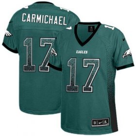 Wholesale Cheap Nike Eagles #17 Harold Carmichael Midnight Green Team Color Women\'s Stitched NFL Elite Drift Fashion Jersey