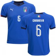 Wholesale Cheap Italy #6 Candreva Home Kid Soccer Country Jersey