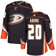 Wholesale Cheap Adidas Ducks #20 Pontus Aberg Black Home Authentic Stitched NHL Jersey